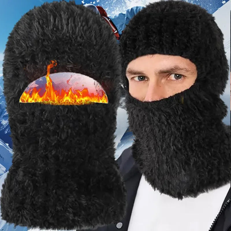 Balaclava Full Face Mask New Winter Thermal Fleece Warmer Motorcycle Cycling Hood Liner Sports Running Neck Warmer Men Women's