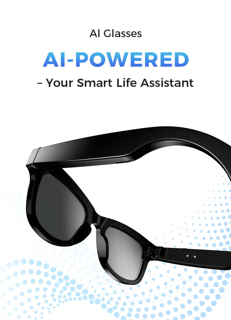 Ai Smart Glasses With 800w High-definition Camera, 4G Memory,Bluetooth Headphones,call,Music,Photo Shooting,Video Recording