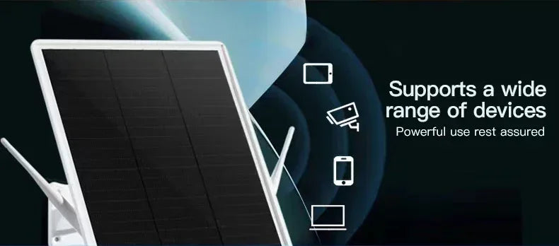4G LTE Solar Router 2.4Ghz Wireless Internet Signal Booster Outdoor WiFi Hotspot Range Extender 26000mAh Battery IP66 Waterproof