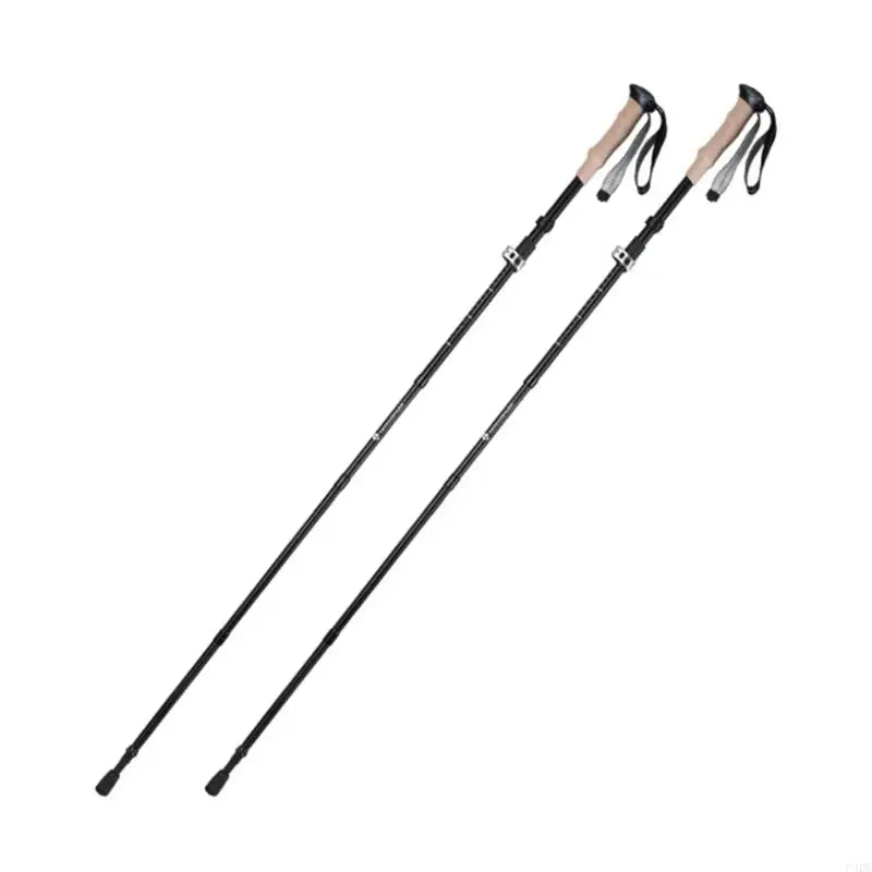 C4DE Trekking Poles for Hiking Walking Light Weight Hiking Stick with Lock and Comfortable Grip Walking Stick for Men Women