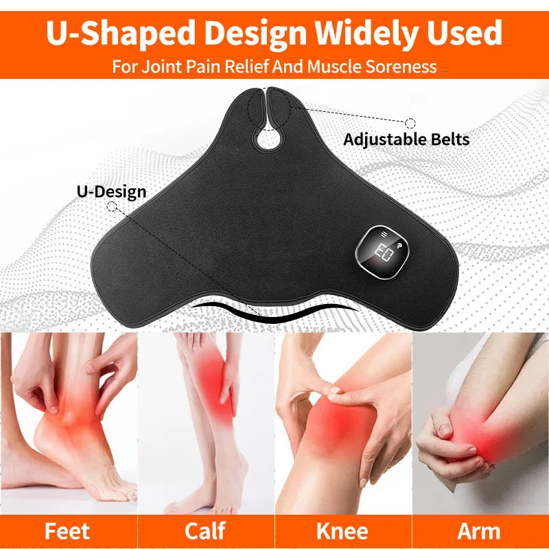 Red Light Therapy Belt for Knee & Joint Pain Relief - 660nm & 850nm Near-Infrared LED Light Therapy Device, Wearable Pain Relief