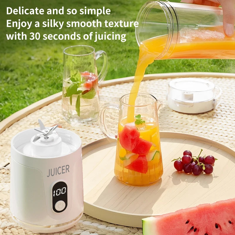 Portable Blender Cup, Electric USB Juicer Blender, Mini Blender, Portable Blender for Shakes and Smoothies