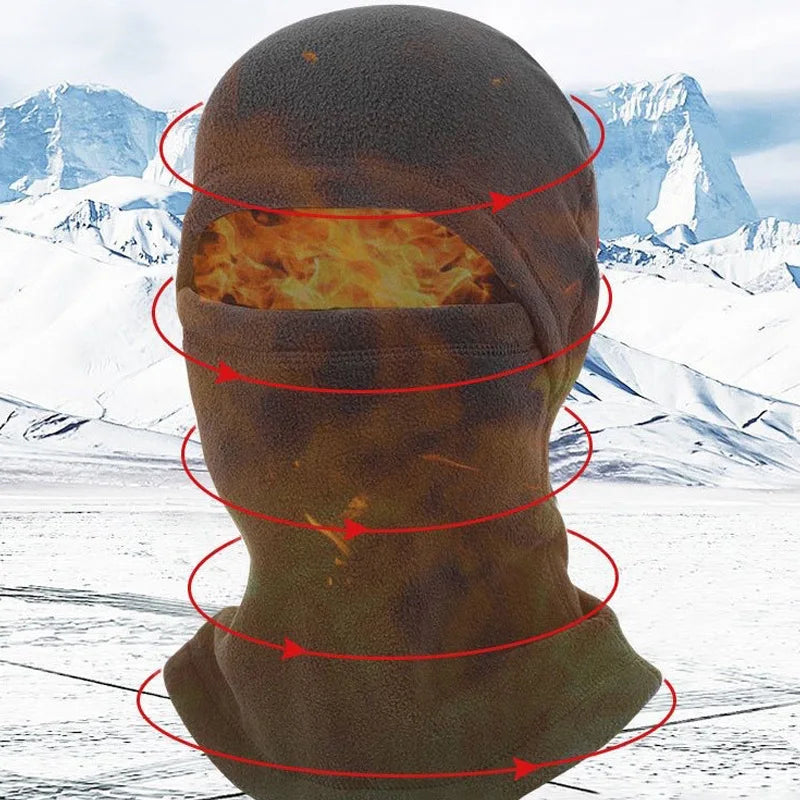 Balaclava Full Face Mask Winter Thermal Fleece Scarf Helmet Caps Motorcycle Cycling Hood Liner Sports Running Neck Warmer Hats