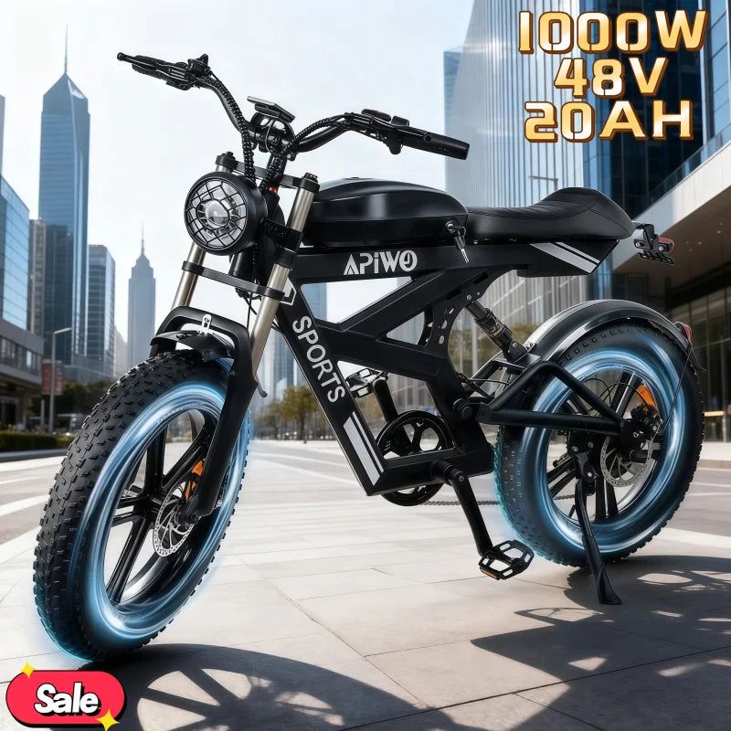New 20-inch electric bicycle, 1000W strong power, 48V 20AH worry-free battery life, suitable for adult leisure sports E-Bike