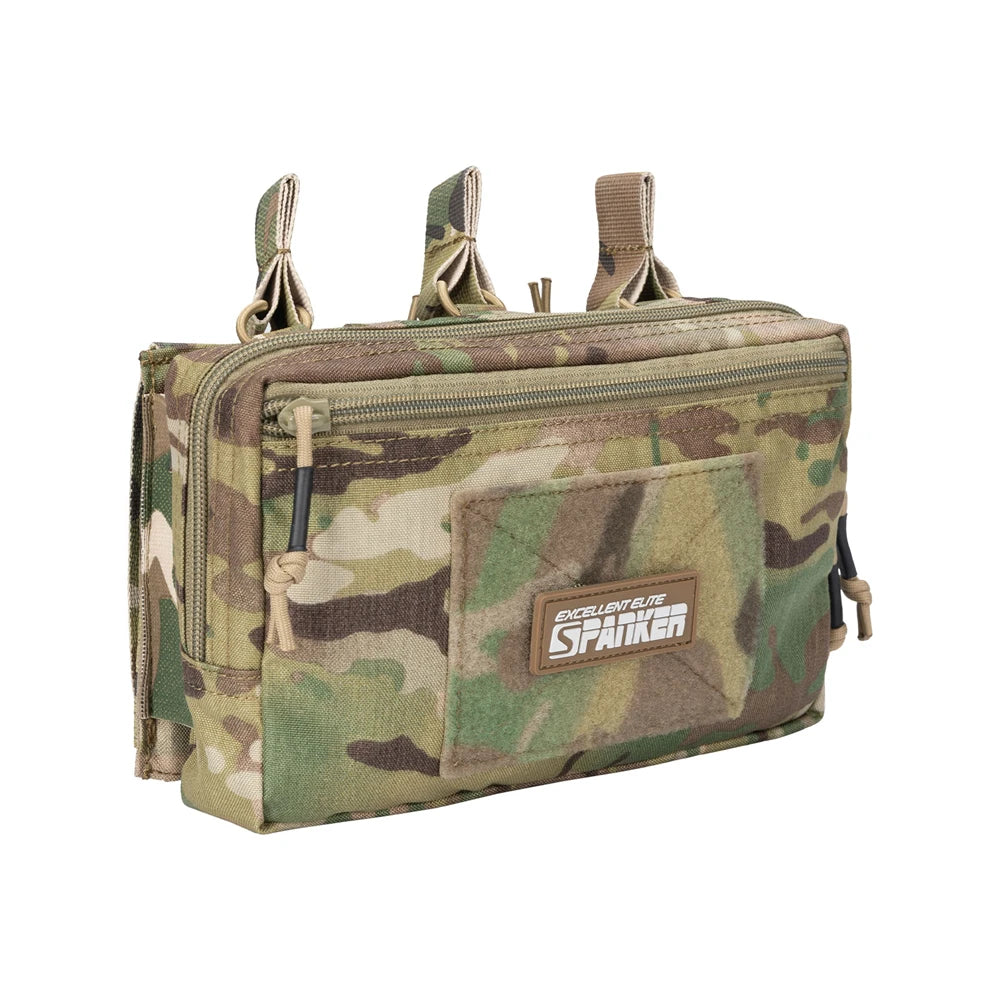 Tactical Molle Pouch with Triple Magazine Pouch Open-Top Mag Pouches Universal Cartridge Holder Accessories Bag