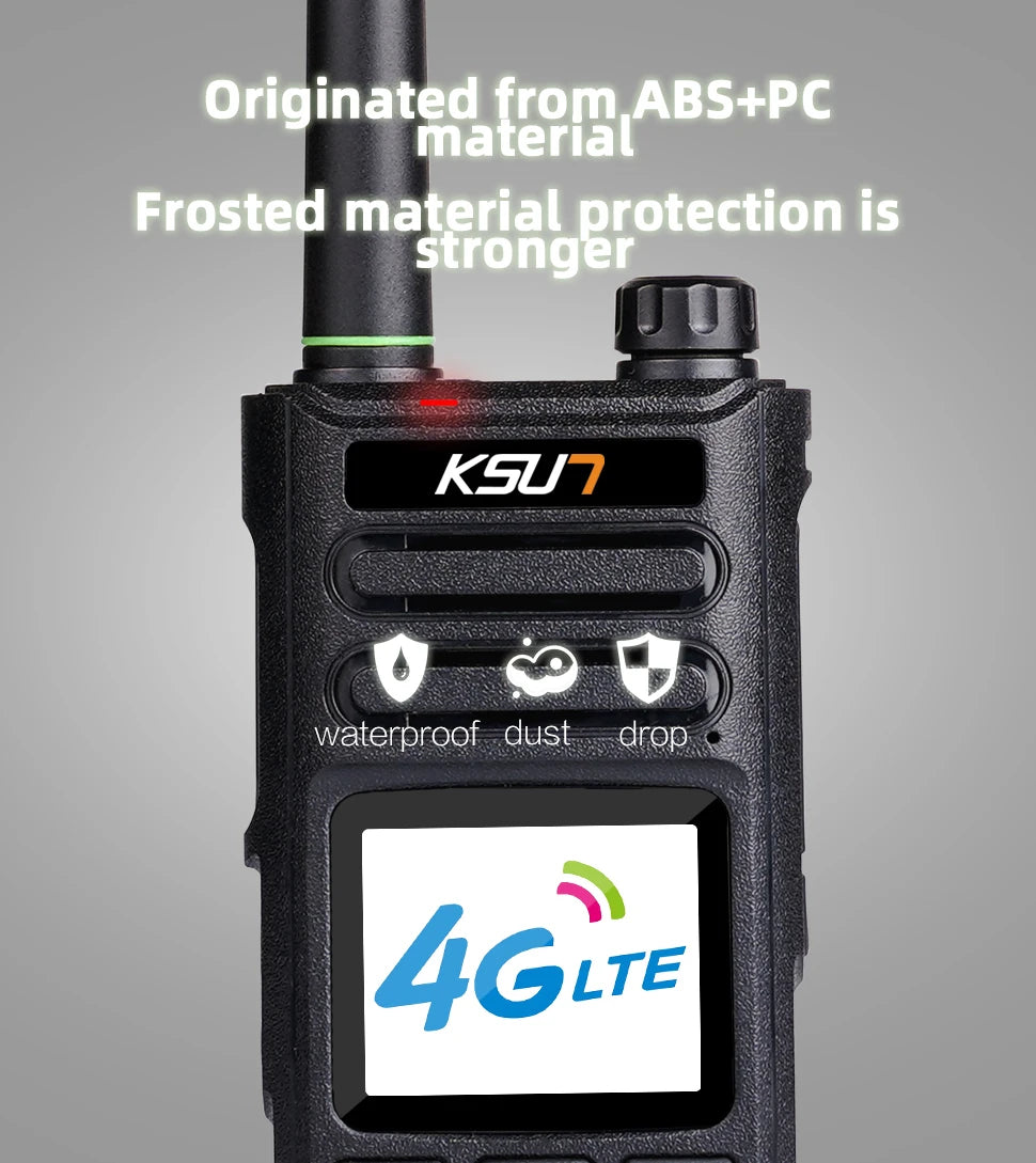 Long Range Walkie Talkie 4g Network  Android Internet Wifi Compatible With ZELLO App 100KM Global POC Radio Station KSUN ZL10