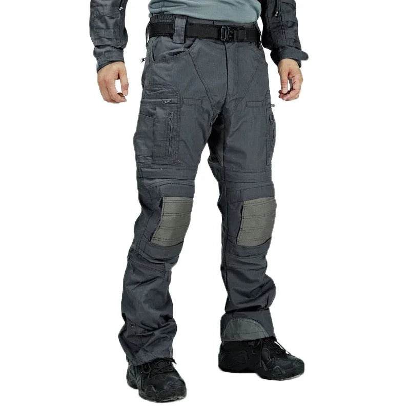 Tactical Casual Pants Mens Waterproof Cargo Trousers Outdoor Multi-Pocket Military Pants Male Hiking Wear-resisting Trousers