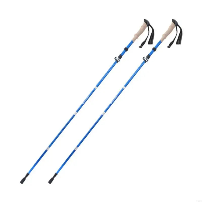 C4DE Trekking Poles for Hiking Walking Light Weight Hiking Stick with Lock and Comfortable Grip Walking Stick for Men Women