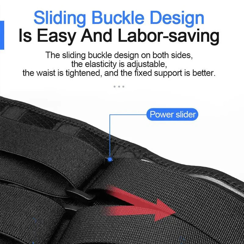 Back Brace Adjustable Waist Belt Support Brace for Lumbar Trainer Sweat Belt for Sports NewAssistance with Spring 6 Steel Plates