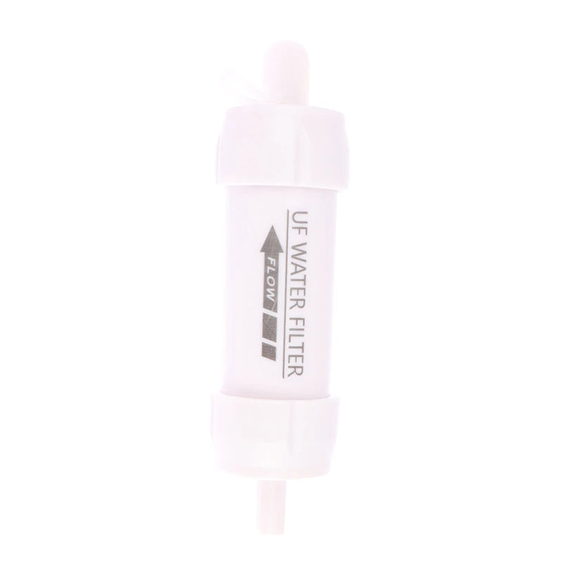 Personal Water Filter Survival Straw , 0.01 Micron Ultra-Filtration UF Membrane, Reusable Outdoor Portable Water Purifier