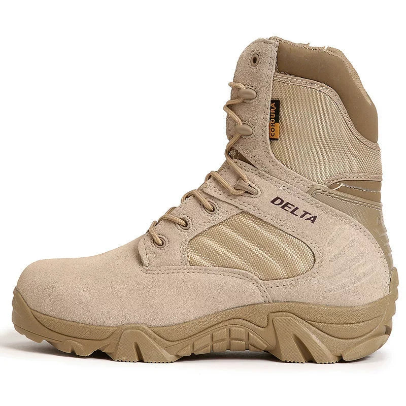 Climbing Outdoor Mens Work Safety Boots Camouflage Desert Boots Combat Training Shoes Outdoor Hiking Boots