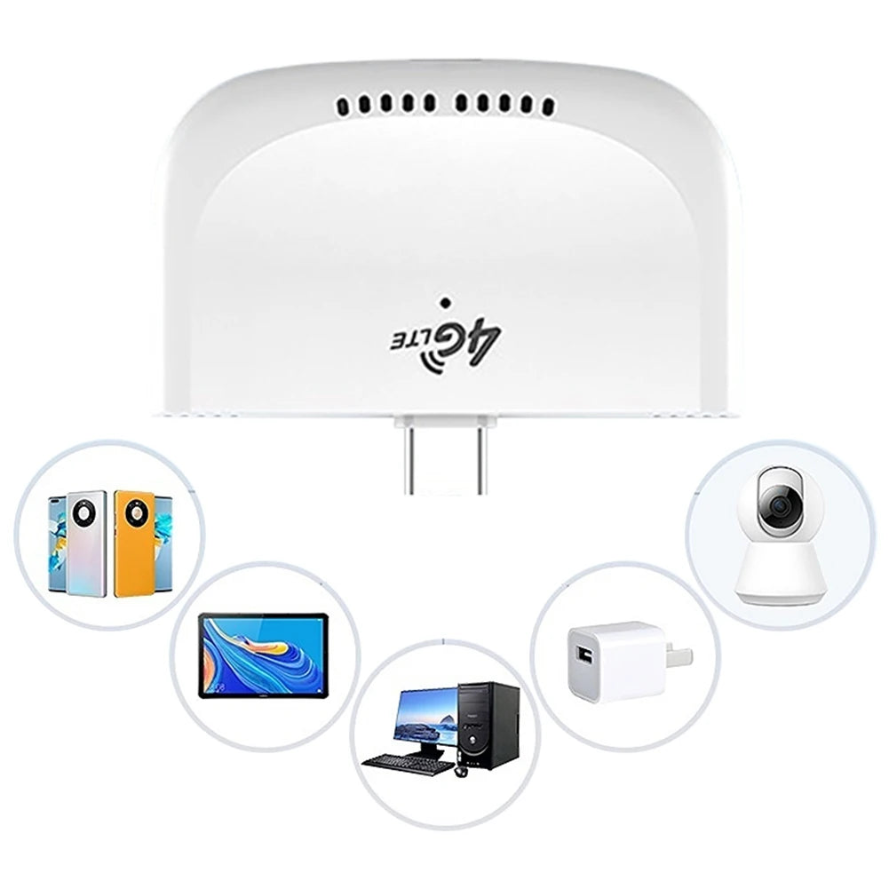 4G LTE Mini WiFi Router with USB Adapter Wireless Mobile Router Hotspot 4G LTE WiFi Modem Router for Home Office Travel Camping