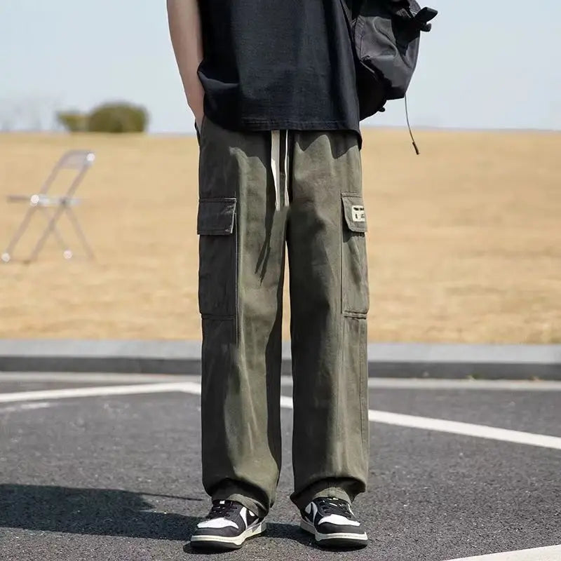 Men Cargo Tactical Pants Work Combat Multi-pockets Casual Training Trousers Overalls Clothing Joggers Hiking Mens Cargo Pant 1PC