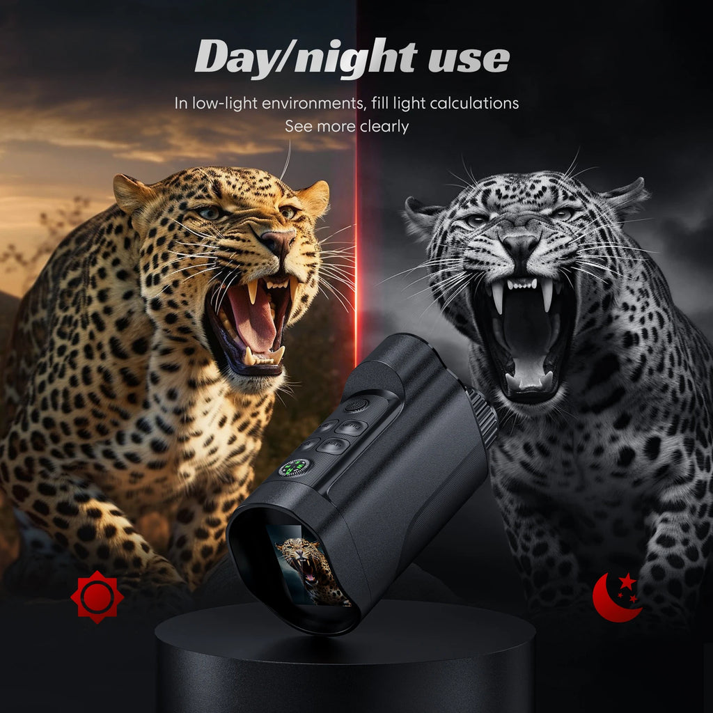 1080P Monocular Infrared Night Vision Device 10X Zoom Day Night Use Photo Video 800M Full Dark Viewing For Hunting Boating