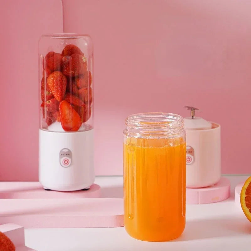 Portable Mixer USB Electric Fruit Juicer Handheld Smoothie Maker Blender Stirring Rechargeable Mini Food Processor Juice Cup