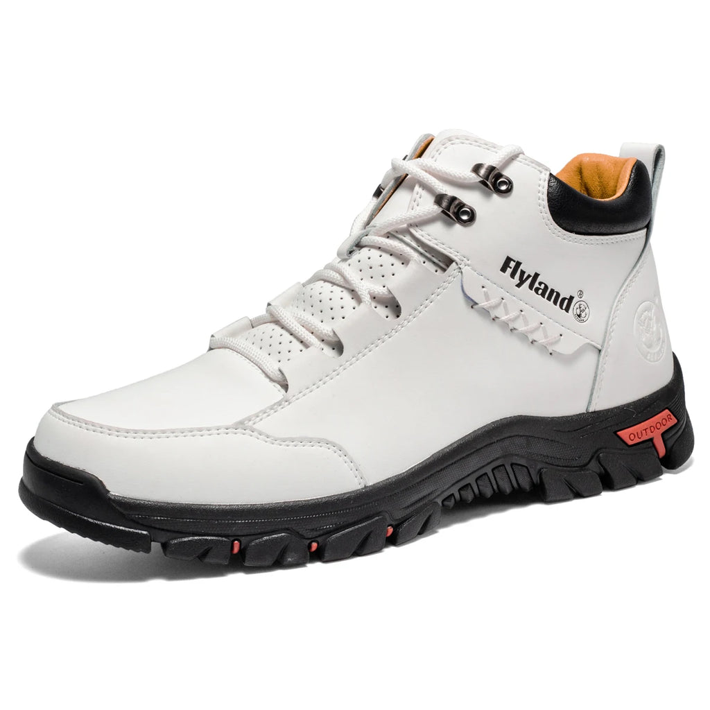 FLYLAND Fashionable Casual Men's Shoes High Top Outdoor Sports Shoes Comfortable And Safe Ankle Boots