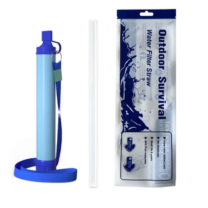 Portable Outdoor Water Purifier,Camping Filter Straw,Outdoor Hiking Emergency Survival Water Filter filtration Straws