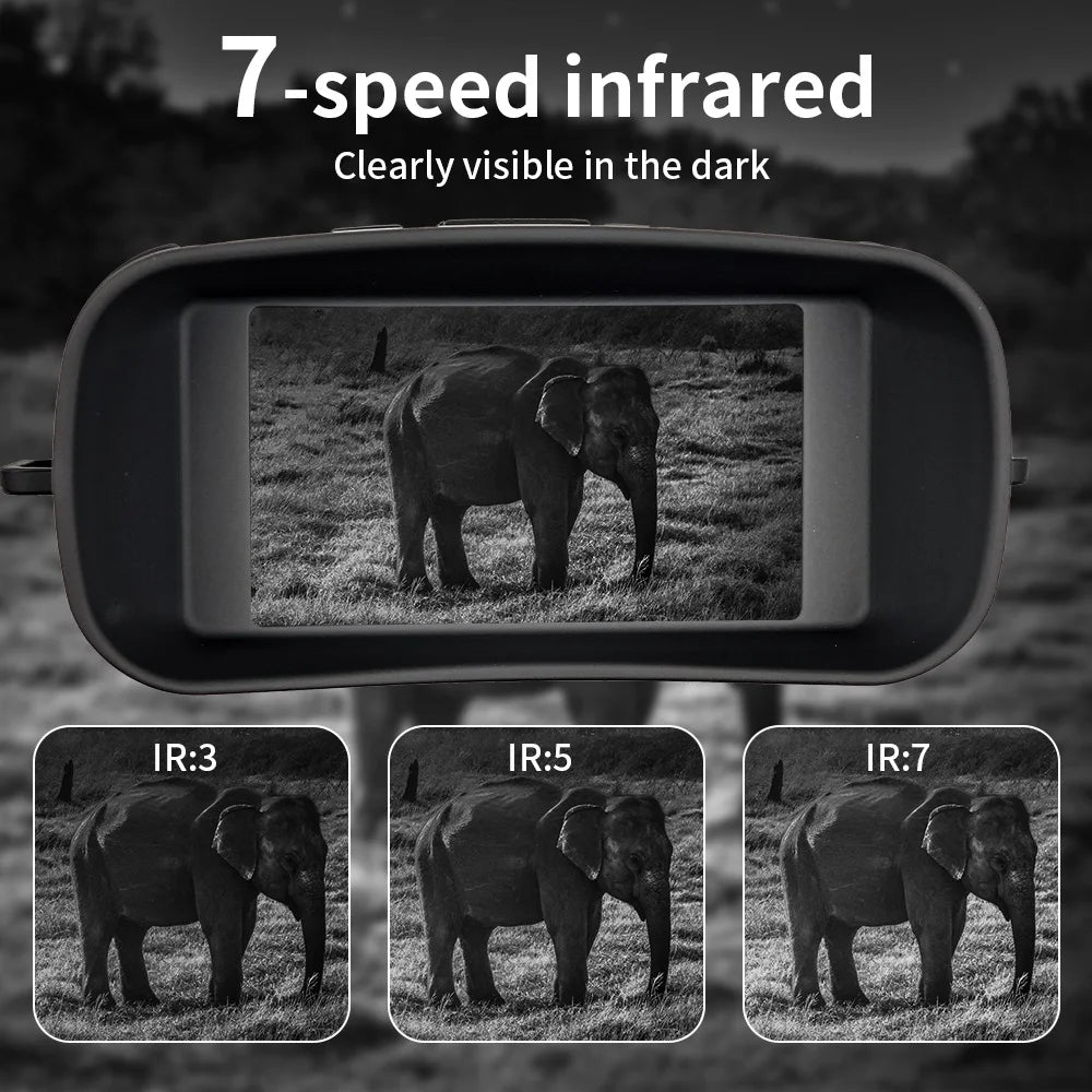 NV8000 NightVision Binoculars Googles with 30MP Photo Resolution &2.5K Video Size &3" TFT LCD Display 6X Digital Zoom