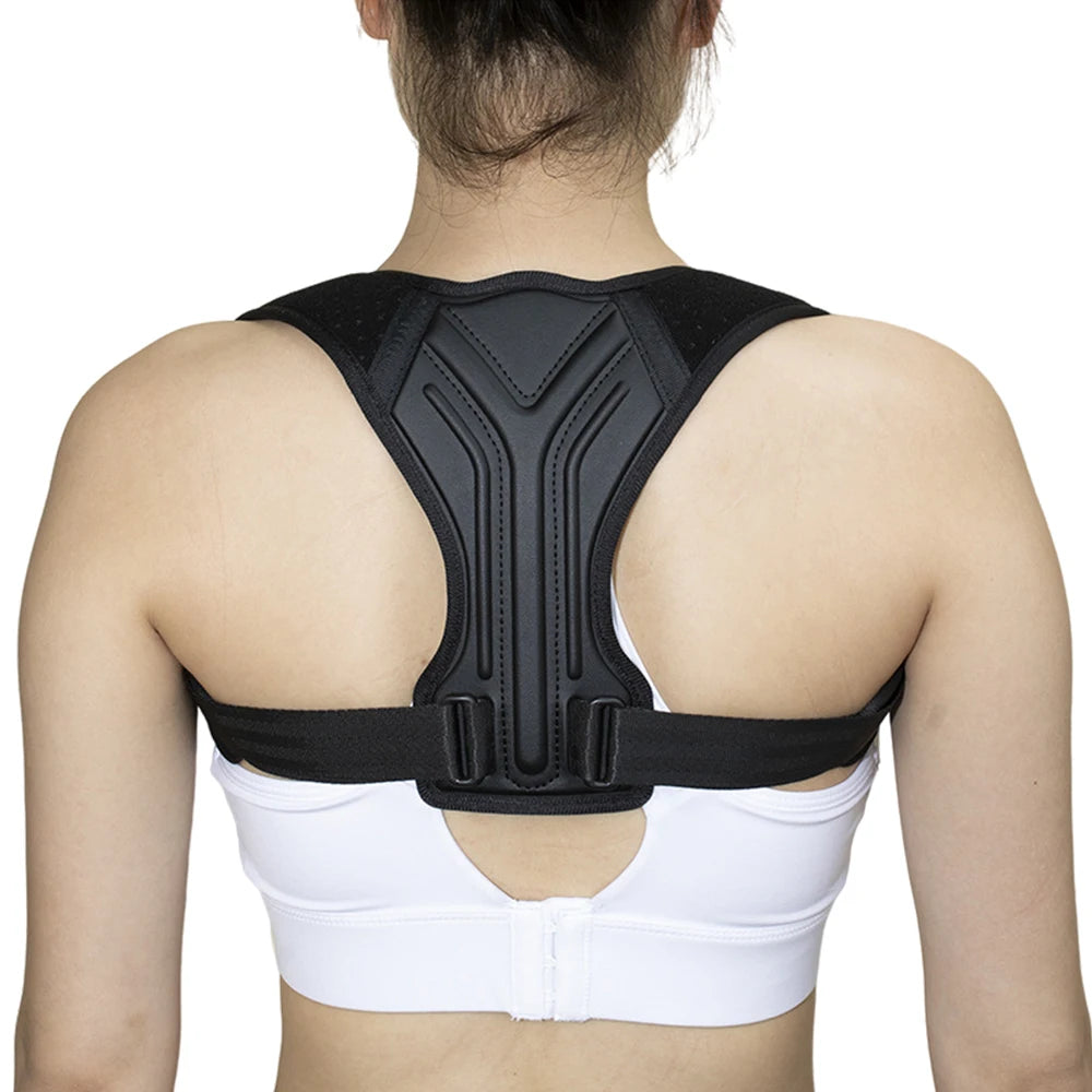 WOMENS Adjustable Back Shoulder Posture Corrector Belt Clavicle Spine Support Reshape Your Body Home Office Sport Upper Back Neck Brace
