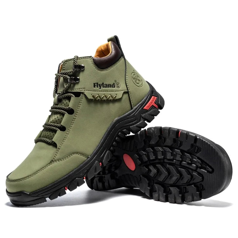 FLYLAND Fashionable Casual Men's Shoes High Top Outdoor Sports Shoes Comfortable And Safe Ankle Boots