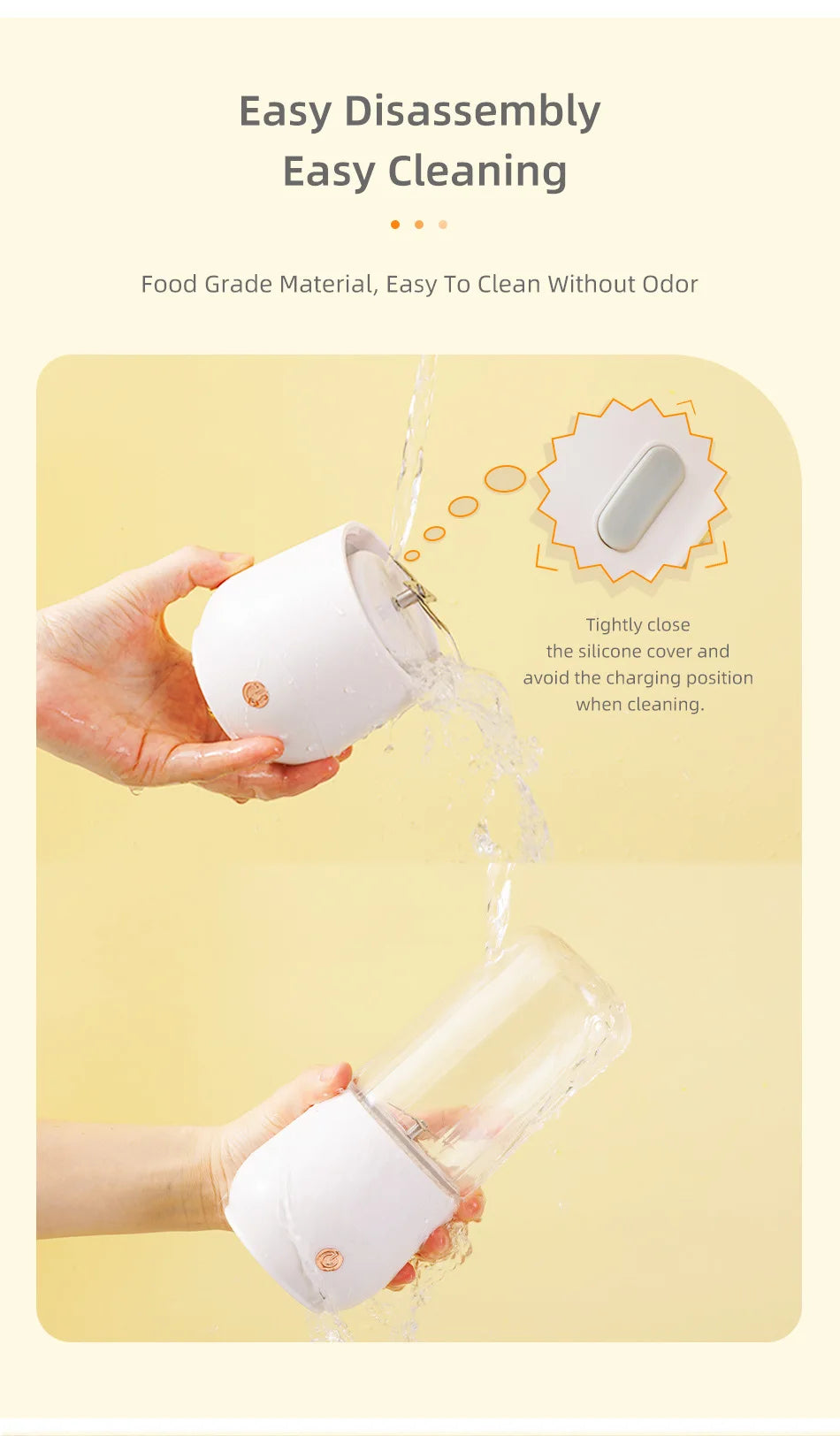 Portable Electric Juicer Blender Usb Mini Fruit Mixers Extractors Food Milkshake Multifunction Juice Maker Smoothies Ice Machine