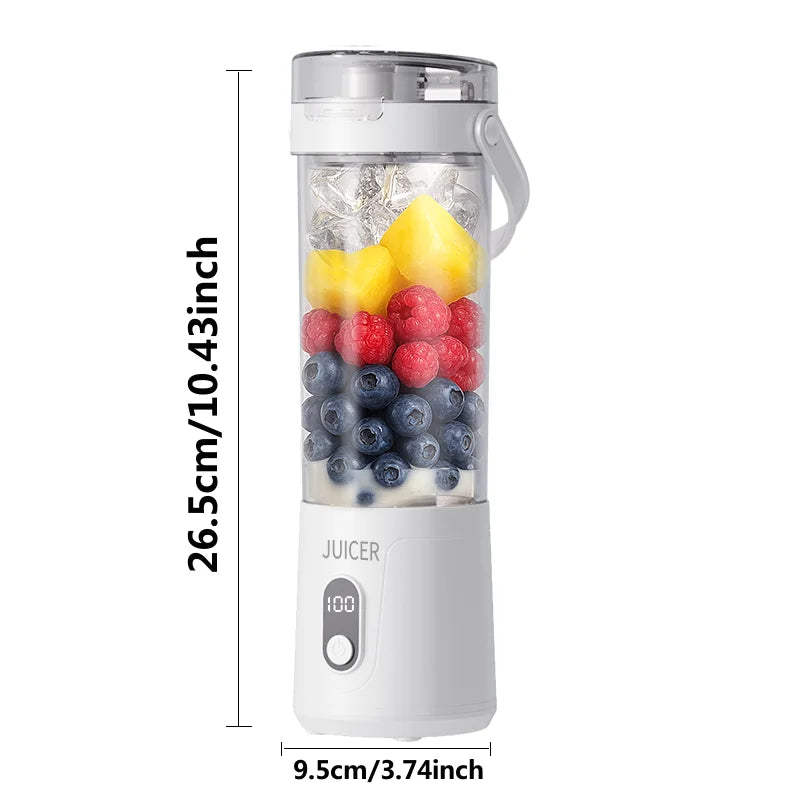 Portable Blender Cup, Electric USB Juicer Blender, Mini Blender, Portable Blender for Shakes and Smoothies