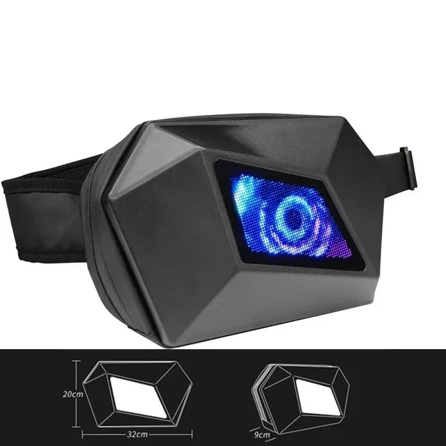 Rider Motorcycle LED Backpacks Light Bluetooth Carbon Fiber School Bags Hardshell Motorcycle Riding Full Helmet Backpack Rugzak