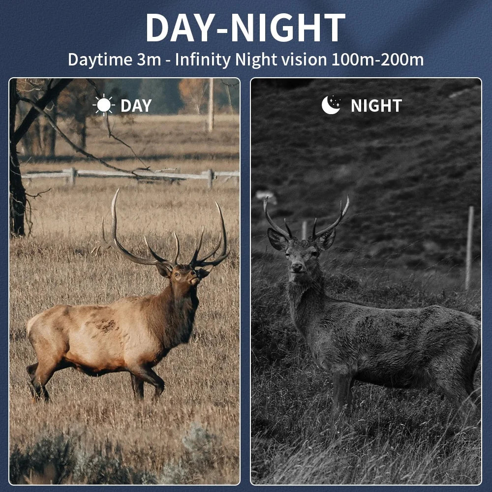 NV8000 NightVision Binoculars Googles with 30MP Photo Resolution &2.5K Video Size &3" TFT LCD Display 6X Digital Zoom