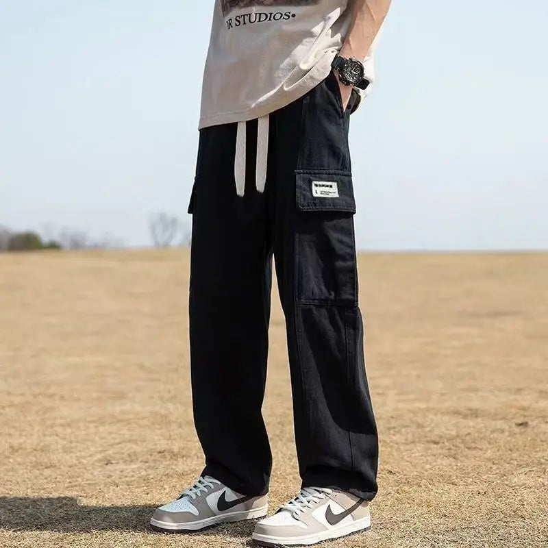 Men Cargo Tactical Pants Work Combat Multi-pockets Casual Training Trousers Overalls Clothing Joggers Hiking Mens Cargo Pant 1PC