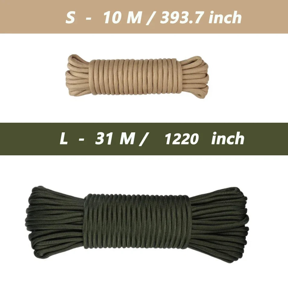 10/30meter Nylon Rope - Durable Nylon,Multi-Functional for Camping,DIY Making,and Outdoor Accessories,Camping Gear