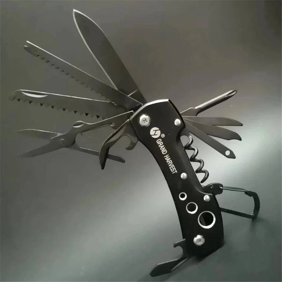 Multitool Knife 11 In 1 Fold Gear Knife Swiss Survive Pocket Hunting Outdoor Camping Survival Multifunctional Folding Knife