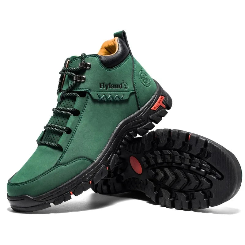 FLYLAND Fashionable Casual Men's Shoes High Top Outdoor Sports Shoes Comfortable And Safe Ankle Boots