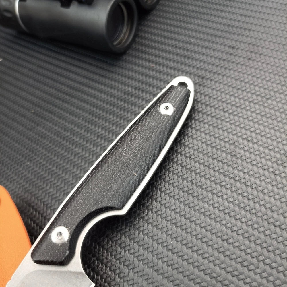High Quality Outdoor Survival Straight Knife with K Sheath Multi-functional Wilderness Defense Tactical Hunting EDC Utility Tool