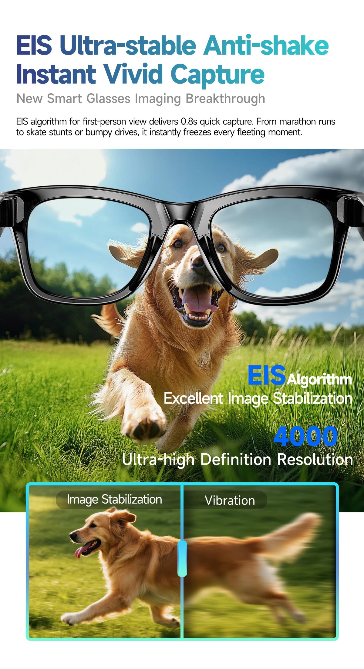 AI Smart Glasses 8K HD Photochromic Multifunction Translate Camera Glasse Bluetooth Call Voice Assistant Music Player Sunglasses