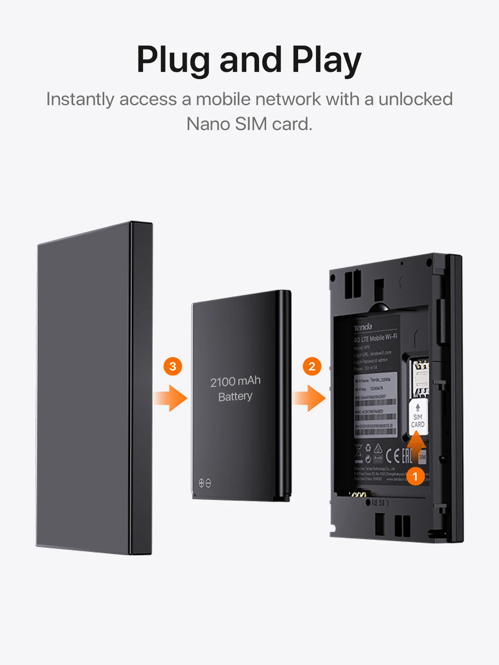 4G Lte Router Wireless Wifi Portable Modem Mini Outdoor Hotspot Pocket Mobile Wifi 286Mbps Sim CAT4 Card Slot Repeater 2100 mAh