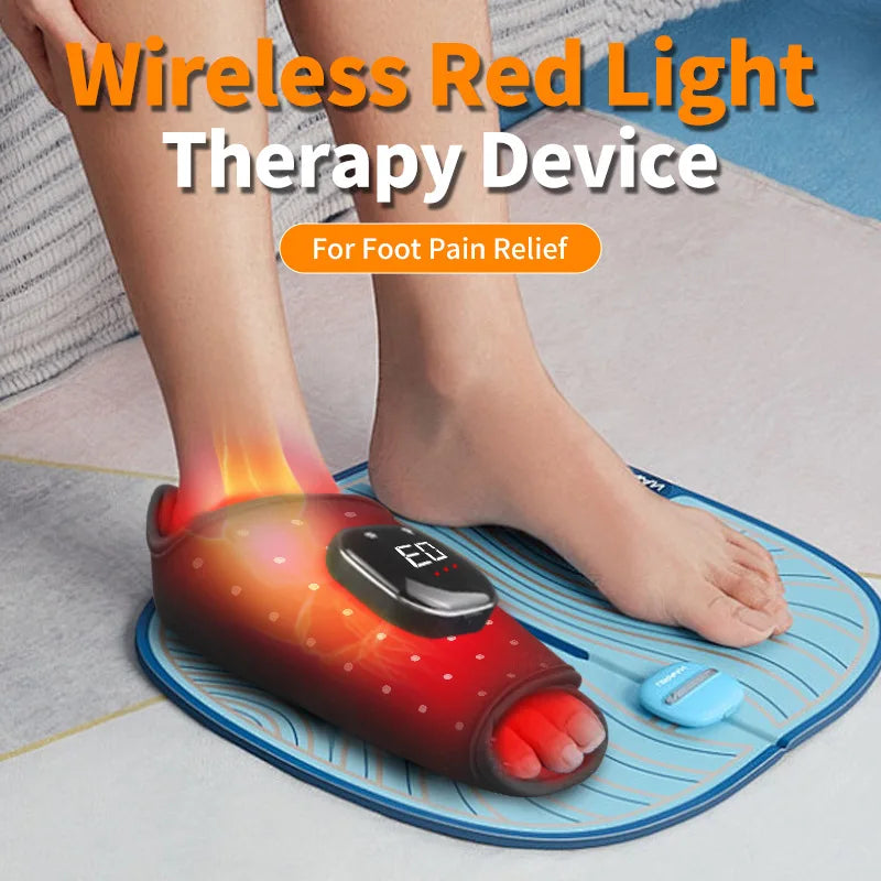 Red Light Therapy Belt for Knee & Joint Pain Relief - 660nm & 850nm Near-Infrared LED Light Therapy Device, Wearable Pain Relief