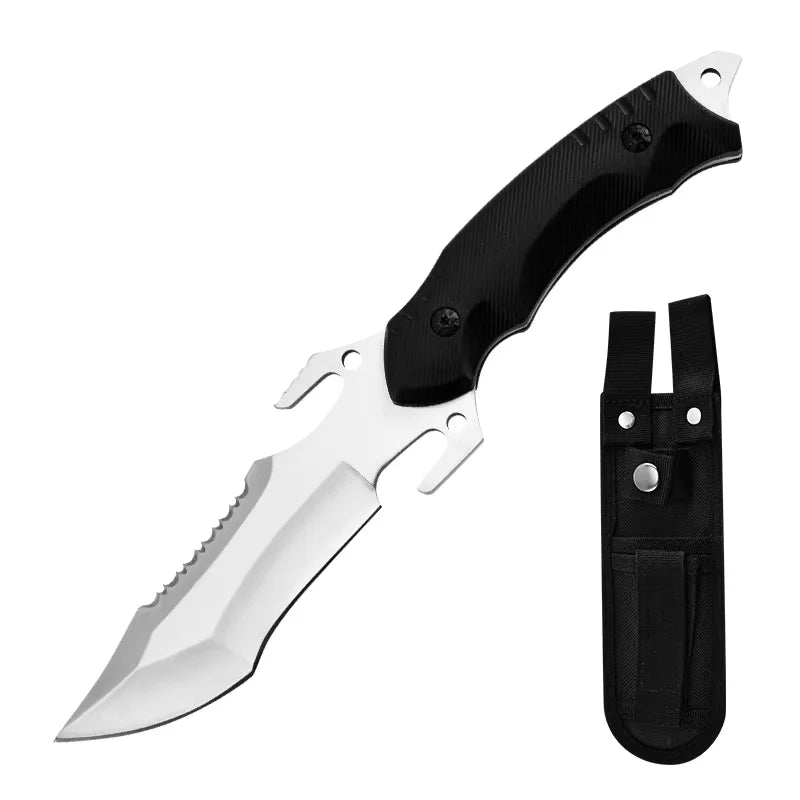 Straight knife outdoor tool portable pocket knife survival knife military knife outdoor hunting tactics high hardness survival