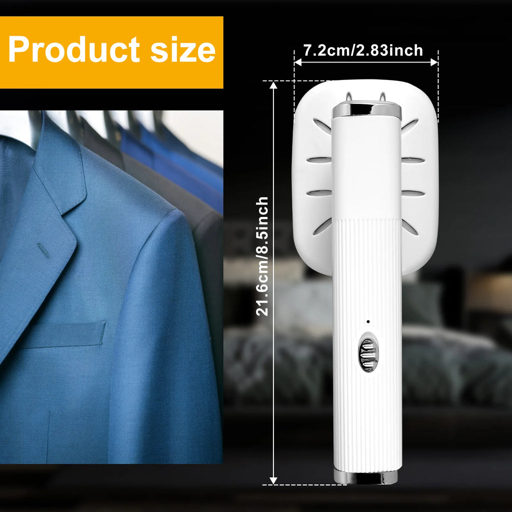 Travel Iron Portable Mini Ironing Machine Garment Steamer Wrinkle Remover Dry and Wet Handheld Steam Iron for Fabric Clothes