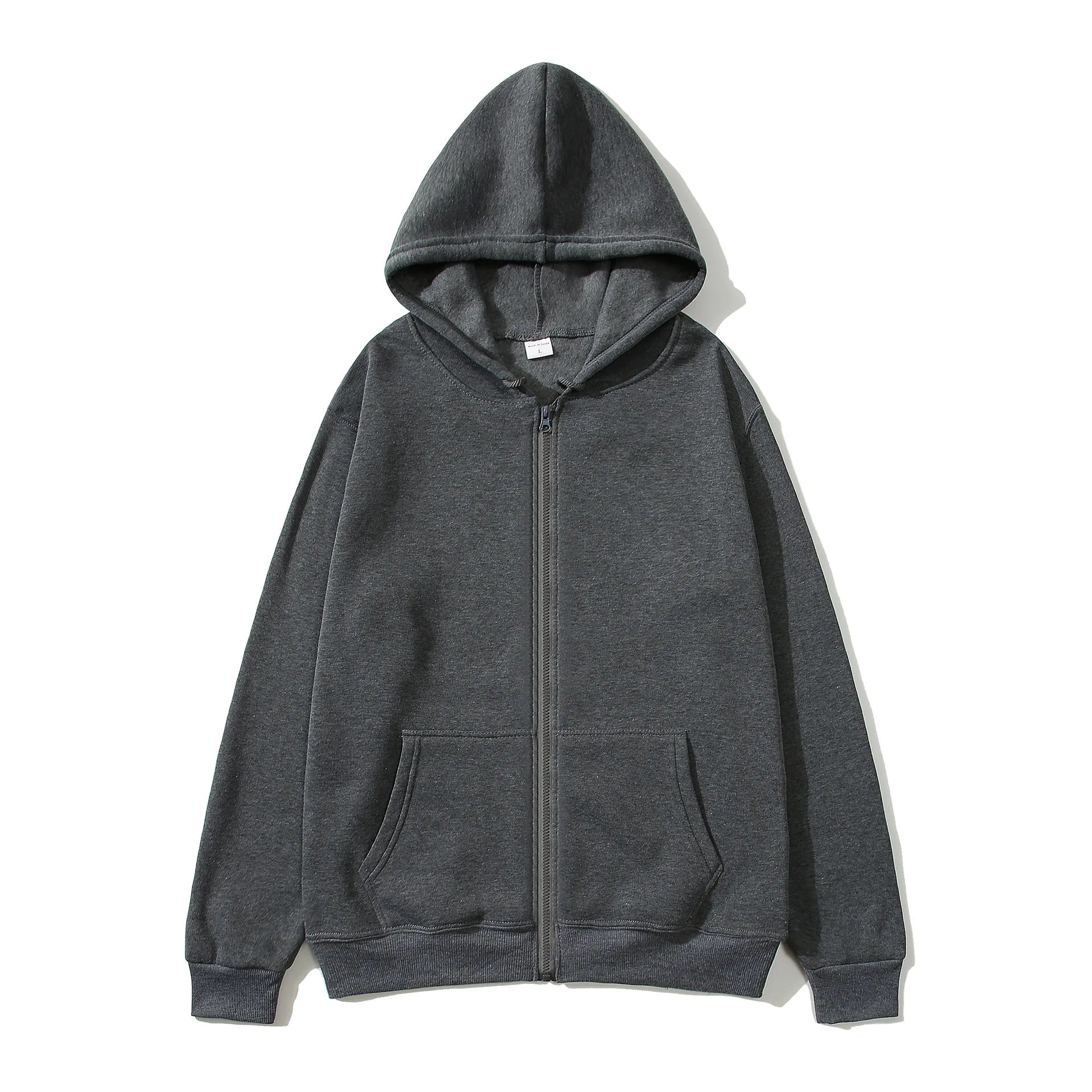 Fashion Casual Black Gray Blue Zipper Hoodie Hip Hop Street Wear Sweatshirts Skateboard Men/Woman Pullover Hoodies Male Hoodie