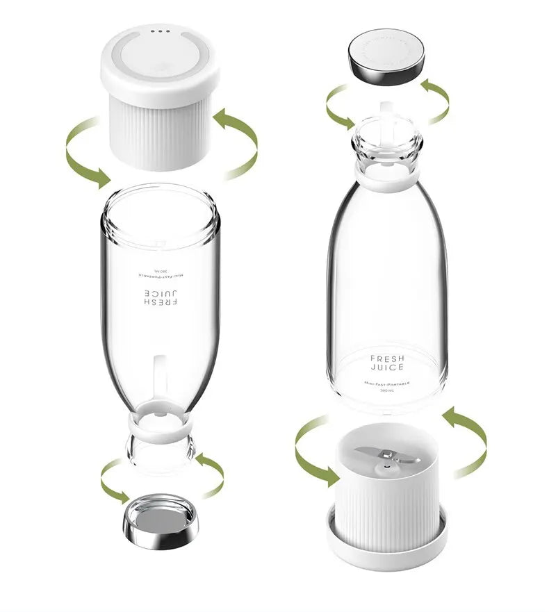 Portable Electric Juicer Blender Usb Mini Fruit Mixers Extractors Food Milkshake Multifunction Juice Maker Smoothies Ice Machine