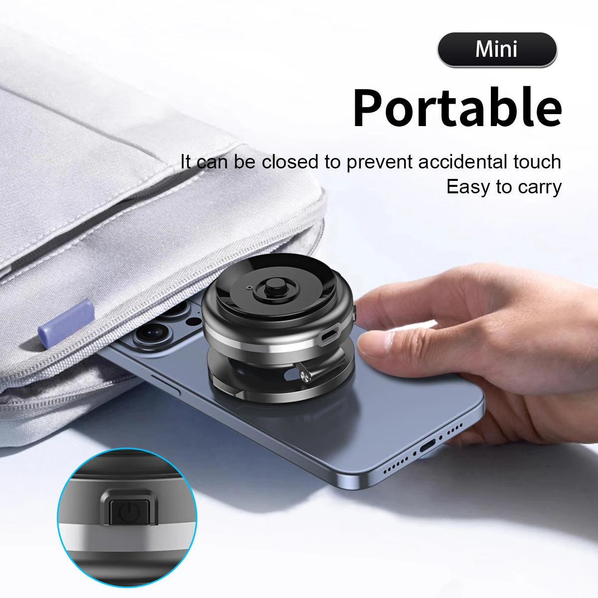 Strong Magnetic Suction Phone Holder, Foldable Design, 360° Adjustable Vacuum Mount for Car, Desk, Bathroom, Universal Use