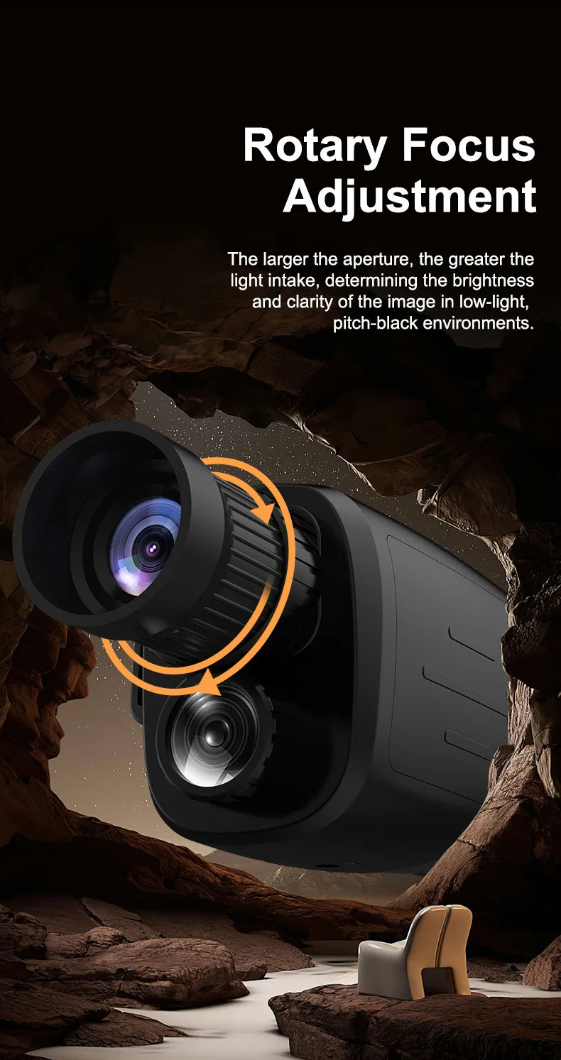 16X HD Digital Night Vision Monocular - 200M Viewing Range, IR Infrared, Photo Capture, for Hunting Outdoor Surveillance