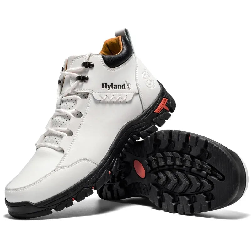 FLYLAND Fashionable Casual Men's Shoes High Top Outdoor Sports Shoes Comfortable And Safe Ankle Boots