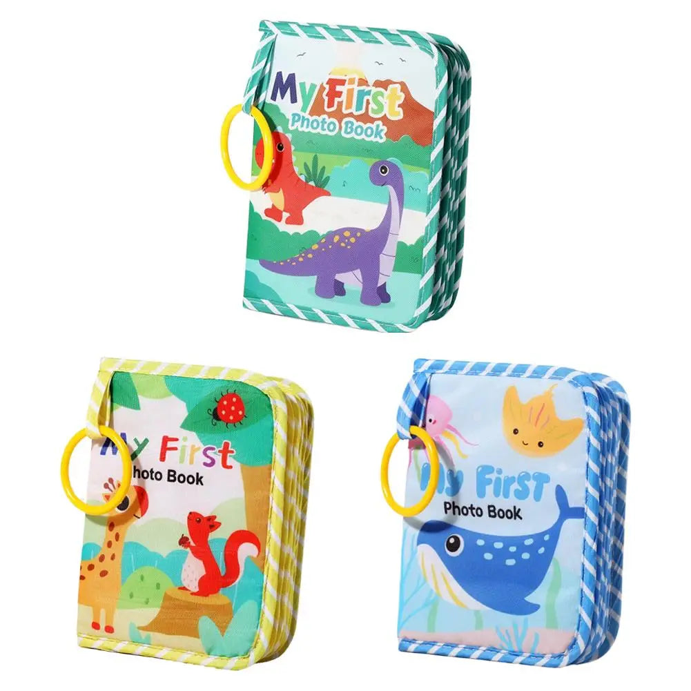 Fabric Memory album Soft Cloth Cartoon Baby Photo Family Memory Album Book DIY Cloth Photo Album Handmade Keepsake Gift