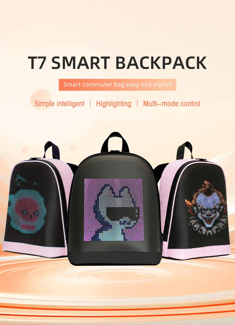 LED Advertising Backpack Portable Backpack with Led Display Magic Smart Walking Billboard APP Control Outdoor Pixel Screen Bag