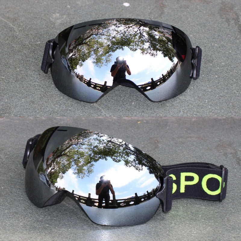 LIGHTWEIGHT Professional Ski Goggles Men UV400 Adult anti-fog Snowboard Skiing Glasses Women Ultra-light Winter Snow Eyewear