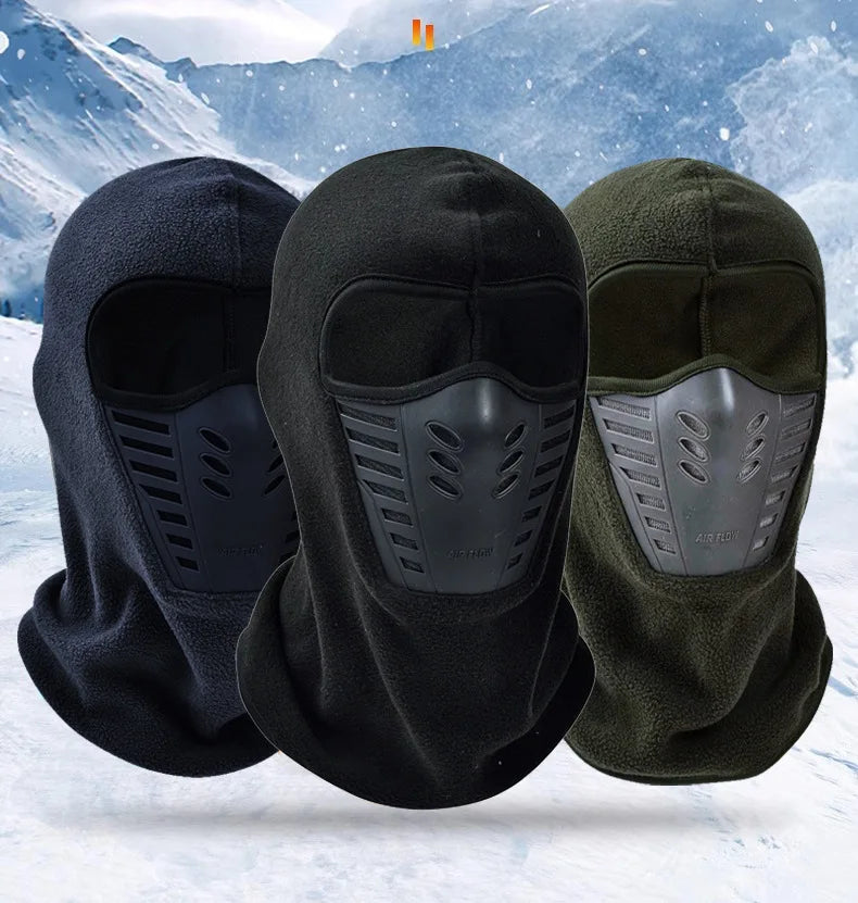 Winter Ski Balaclava Face Mask Thermal Fleece Hood for Cycling Motorcycle Windproof Neck Gaiter Face Cover for Men Women
