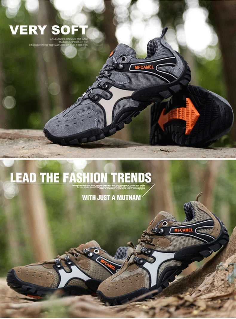 Hot Sale Brand Men Hiking Shoes Breathable Outdoor Mountain Trekking Shoes Men Climbing Hunting Sneakers Non-Slip Sport Footwear