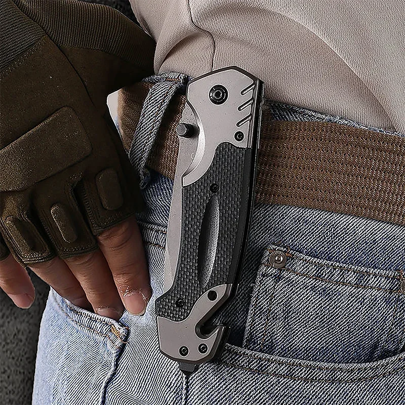 Convenient Sharp Survival Knife Multi Functional Folding Knife Outdoor Camping Hiking Wilderness Survival Knife Fishing Knife