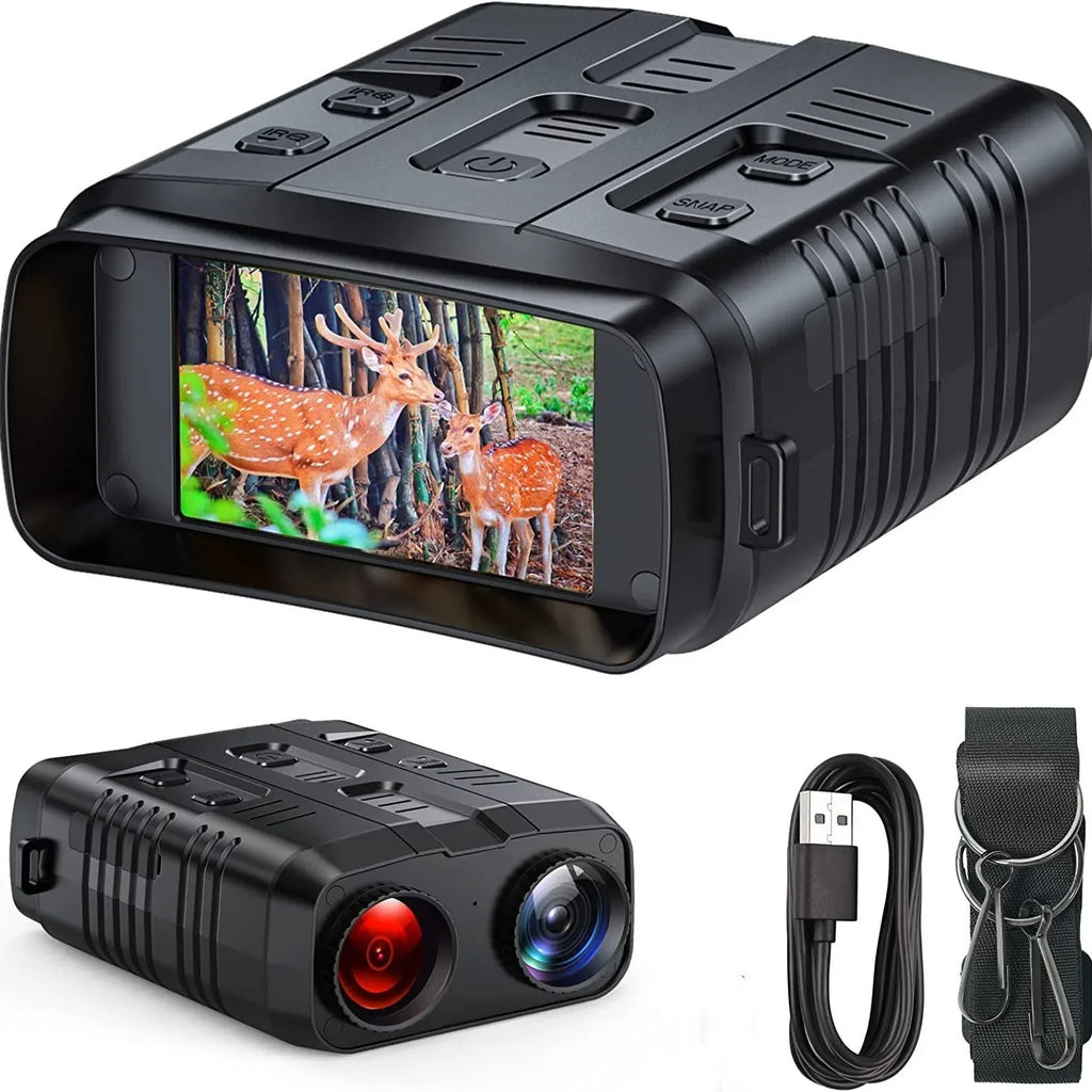 2025 New Video Recorder 4K Night Vision Binoculars 10x Digital Zoom 800m Range 8W Infrared WiFi Telescope for Hunting Camping
